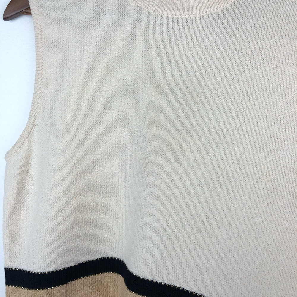 ST JOHN Sleeveless Tank Sweater and Cardigan Set - Picture 14 of 16